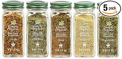 Simply Organic Grilling Seasons Complete Spice Set