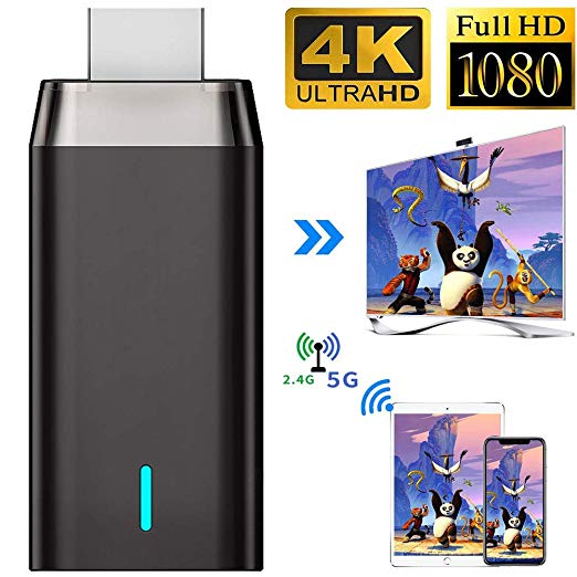 Wireless Display Adapter, Laiduoao 5G&4K&1080P Wireless HDMI Display Adapter Miracast Dongle Streaming Media Player Mirroring Screen from Phone to Big Screen, Support 5G Miracast Airplay DLNA