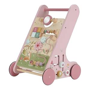 Little Dutch 7332 FSC Holz Activity Laufwagen - Fairy Garden rosa