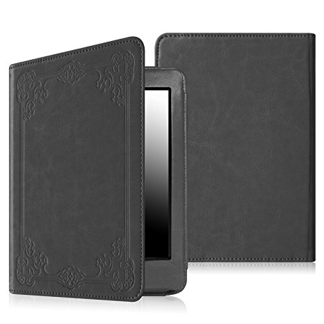 Fintie Folio Case for Kindle Paperwhite - The Book Style PU Leather Cover with Auto Sleep/Wake for All-New Amazon Kindle Paperwhite (Fits 2012, 2013, 2015 and 2016 Versions), Vintage Stone