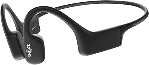 Shokz OpenSwim Swimming MP3 - Bone Conduction MP3 Waterproof Headphones for Swimming - Open-Ear Wireless Headphones, No Bluetooth, with Nose Clip and Earplug (Black)