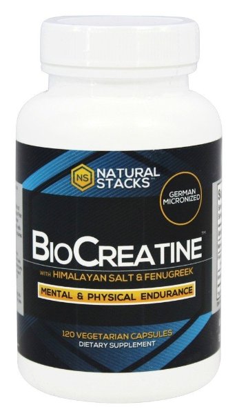 BioCreatine - Optimal Creatine Complex with Fenugreek Extract and Pink Himalayan Salt for Maximum Absorption - German Micronized Creatine - No Bloating - Adds Neuroprotection - Increased Lean Muscle Mass - 120 Capsules