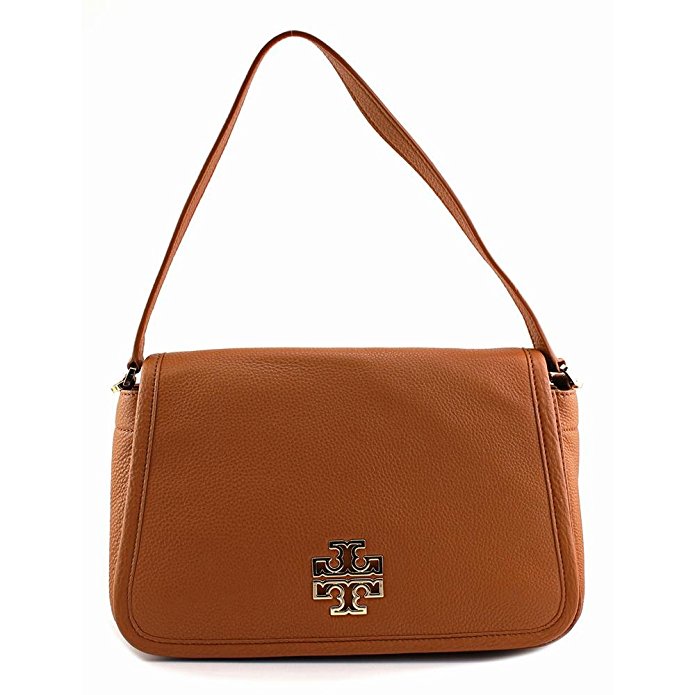 Tory Burch Women's Britten Shoulder Bag, Bark, One Size