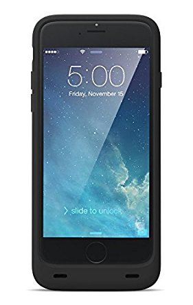 iPhone 6 Plus Battery Case: Extended Back up Power Bank External Protective Charger Pack for Iphone 5.5 inch 6 Plus Only Lightning Fast Charging Port Station, Slim Fit Slider Design, Full Body Protection, On/off Switch, Kickstand, LED Battery Level Indicator, Compatible with All Carriers. (Black Only)