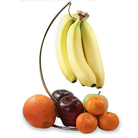 New Stainless Steel Banana Hanger by Arad. Modern Stainless Steel Banana Holder for Kitchens and Dining Rooms