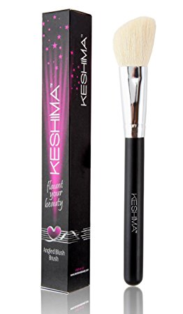 Contour Brush - Professional Angled Blush Brush By KESHIMA - Best Makeup Brush for Contouring and Applying Blush