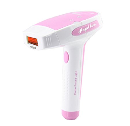 Angel Kiss NEWEST Light-Based IPL Hair Removal System Face and Full Body Permanent Hair Removal Device For Home Use - Pink