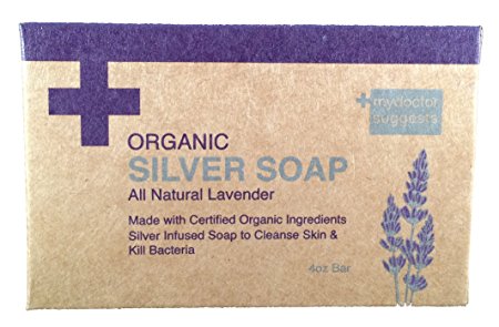 My Doctor Suggests Organic Silver Soap - All Natural Lavender - 4oz Bar
