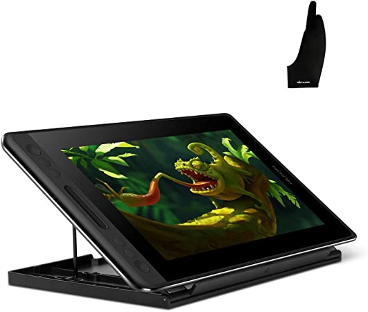 Huion KAMVAS Pro 12 Drawing Tablet with Screen Graphics Drawing Monitor Full-Laminated Pen Display with Adjustable Stand and Artist Glove