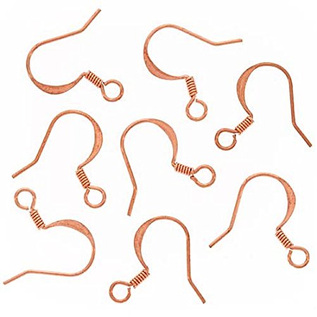 Beadaholique 50-Piece Real Fishhooks Earring Hooks, 16mm, Copper