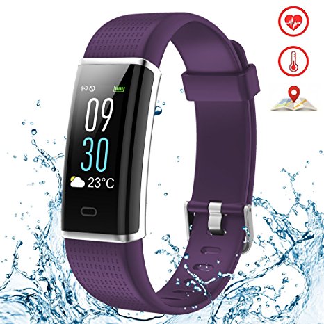 Kybeco Fitness Tracker Color Screen Weather Waterproof Activity Tracker Heart Rate Monitor Calories Counter Sleep Monitor Smart Bracelet Pedometer Bluetooth Wearable Wristband for Kids Women Men