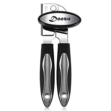 Can Opener, U-Taste Manual Can Opener with Heavy Duty Stainless Steel Extra Sharp Blade