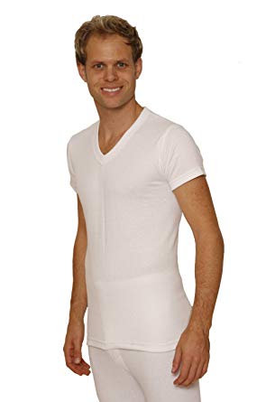 Octave Mens Thermal Underwear Short Sleeve 'V'-Neck T-Shirt/Vest/Top