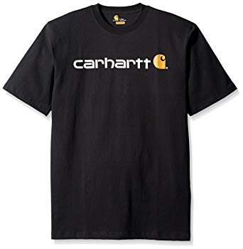 Carhartt Men's Big & Tall Signature Logo Short Sleeve Midweight Jersey T-Shirt K195