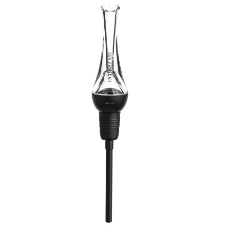 Zestkit Wine Aerator: Wine Decanter Spout and Non-Drip Wine Pourer (Black)