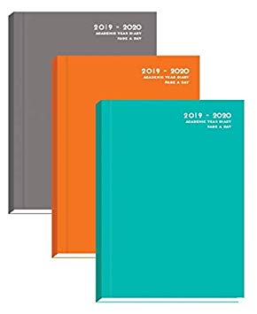 Bargain Gateway - A5 Academic Diary 2019/2020, Day to Page Hardcover Assorted Colours