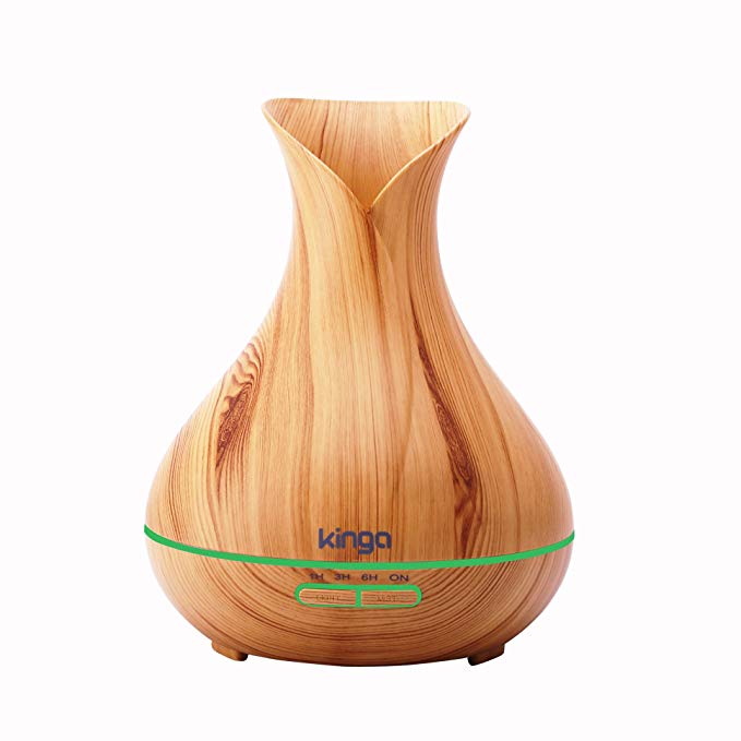 KINGA aroma diffuser essential oil diffuser cooling mist humidifier 400ML 7 changing colors