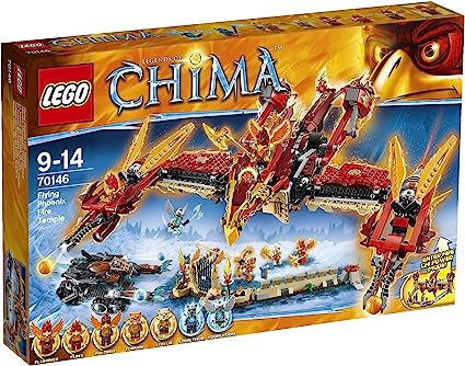 LEGO Legends of Chima Flying Phoenix Fire Temple Kids Building Play Set | 70146