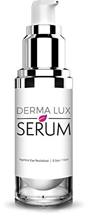 Dermalux Under Eye Serum For Wrinkles, Bags, Dark Circles, Puffiness & Fine Lines with Aloe Vera and Vitamin K. Natural Eye Lift Serum