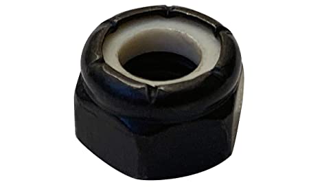 Small Parts 08NS188B #8-32 NM Nylon Insert Hex Lock Nut 18 8 Stainless Steel Black Oxide and Oil (Pack of 100)