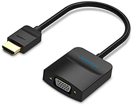 VENTION HDMI to VGA Converter Adapter Cable 1080P Analog to Digital Video Audio Converter for PC Laptop to HDTV Projector