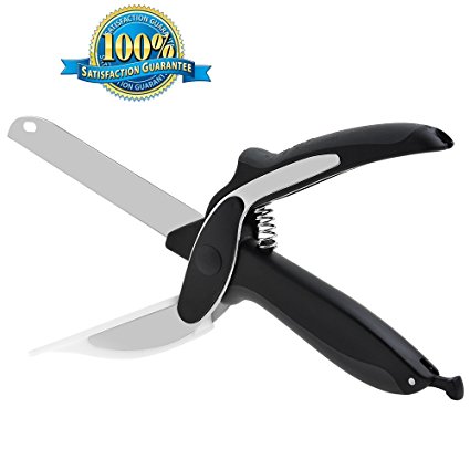 Kitchen Scissors with Cutting Board Clever Food Chopper for Quick and Easy Cutting in Your Kitchen and on Picnics as  Food Chopper Food Scissors Vegetable Fruit Cutter