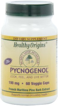 Healthy Orgins Pycnogenol Vegeterian Capsules 100 mg 60 Count