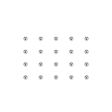 uxcell Precision Balls 2.5mm Solid Chrome Steel G25 for Ball Bearing Keychain Wheel 200pcs