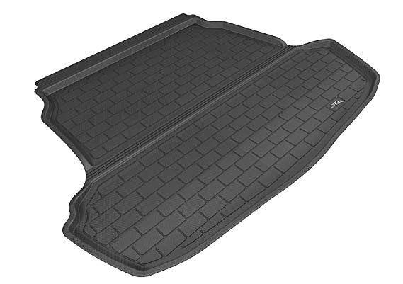 3D MAXpider Custom Fit Floor Mat for Select Hyundai Sonata Models - Kagu Rubber (Black)