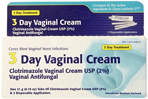 Clotrimazole 3 -Day Vaginal Cream - 0.74 Oz (PACK OF 3)