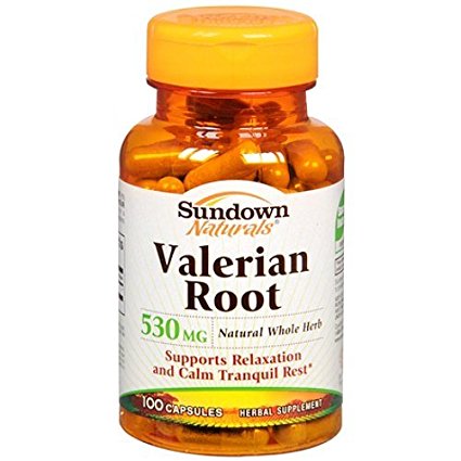 Sundown Naturals Herbal Supplement Valerian Root 530mg - 100 CT