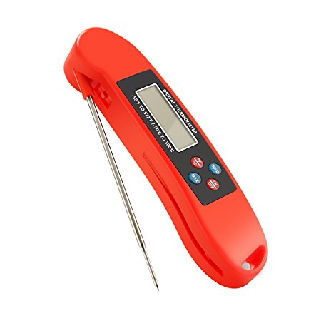 Food Thermometer, TechRise Accurate Digital Instant Read Kitchen Cooking Meat Thermometer with Temperature Talking Speaker and Easy to Read Backlit LCD Screen For Kitchen Cooking, BBQ, Turkey, Poultry, Grill etc.