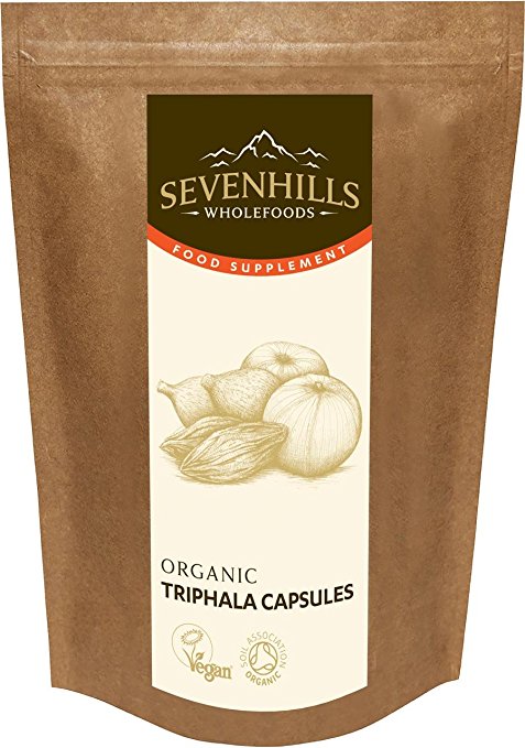 Organic Triphala Capsules 500mg, 100g, approx 167 capsules