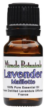 Miracle Botanicals Organic Maillette Lavender Essential Oil - 100 Pure Lavendula Officinalis - Therapeutic Grade - French Maillette 10ml