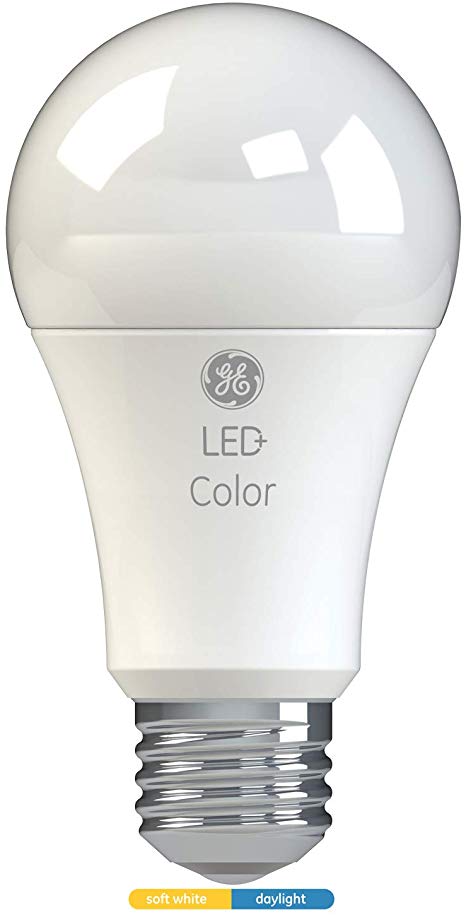 GE Lighting 93100289 LED  Color A19 Bulb, 60-Watt Replacement, Soft White/Daylight