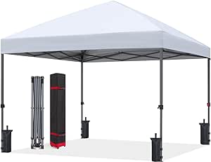 ABCCANOPY Outdoor Easy Pop up Canopy Tent (10X10, White)