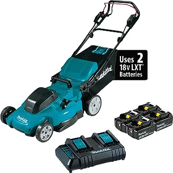 Makita XML14CT1 36V (18V X2) LXT® 19" Self-Propelled Lawn Mower Kit with 4 Batteries (5.0Ah)