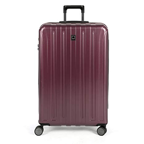 Delsey Luggage Helium Titanium 29 Inch EXP Spinner Trolley Metallic