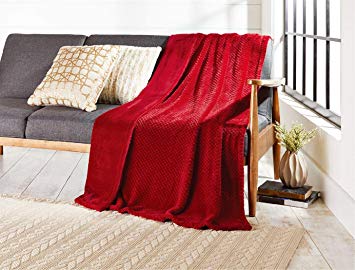 Better Homes and Gardens Throw Blanket (Bright Red)
