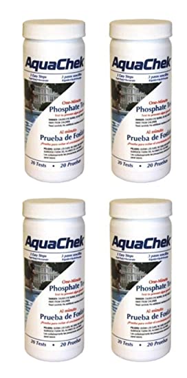 80) AQUACHEK 562227 One Minute Phosphate Test Strips Swimming Pool/Spa 4 Bottle