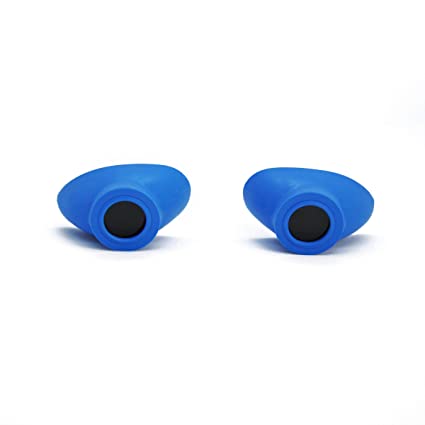 Super Sunnies Slim Flex UV Eye Protection, FDA Compliant Individual Tanning Goggles Eyeshields (Blue)