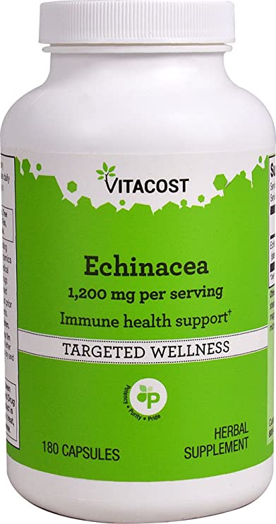 Vitacost Echinacea -- 1200 mg per serving - 180 Capsules by Vitacost Brand