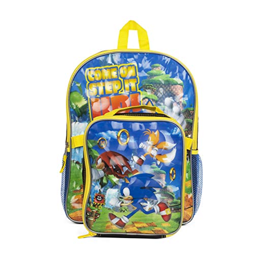 Super Sonic Thumbs Up! 16 Backpack with Insulated Bonus Lunch Kit