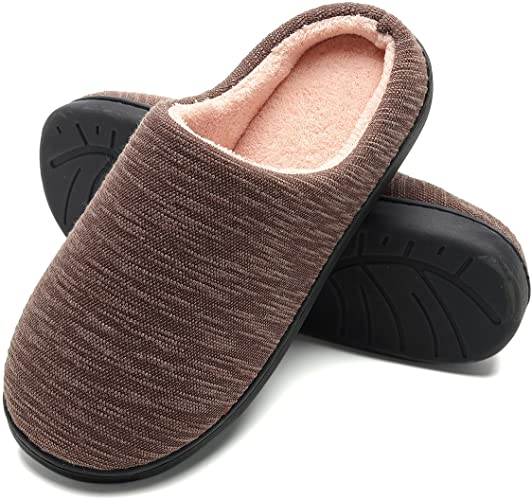 Harrms Men's House Slippers, Memory Foam Anti-Slip Two-Tone Mules Clogs for Men, Indoor Outdoor Slip On Shoes