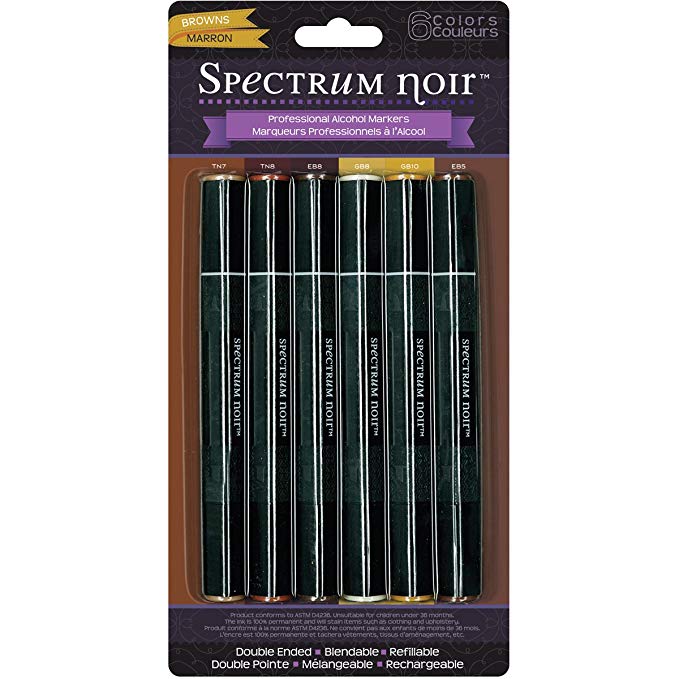 Spectrum Noir Marker Set - Browns - 6piece/pack Next Generation