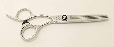 Left Hand Hitachi Pro Japanese Stainless Steel Professional Thinning Shears-Scissors/Texturizing/Aircraft Alloy Handle/40 Cutting Teeth/Salon/Stylist//Cosmetology/Barber 6.0" (Left Hand 40 Teeth)