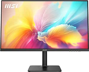 MSI Modern MD272XP Écran Bureautique 27" Full HD - Dalle IPS 1920x1080, 100Hz, Confort Oculaire, Haut-Parleurs Intégrés, Réglable 4 Directions - HDMI 1.4b, DisplayPort 1.2a, USB Type-C, USB 2.0