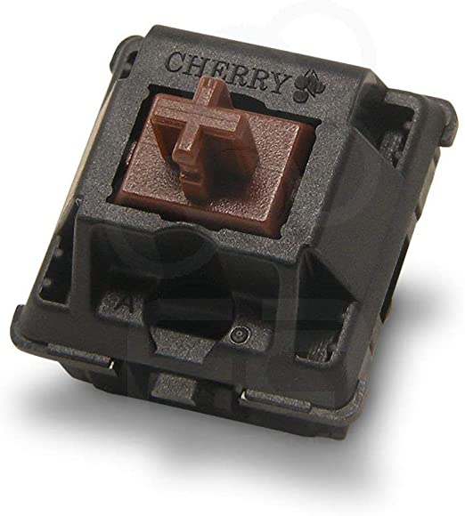 Cherry MX Brown Key switches (10 Pieces)- MX1AG1NN | Plate Mounted | Tactile Switches for Mechanical Keyboard.