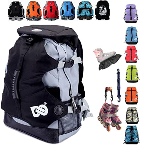 DENUONISS Professional Inline Skates Travel Backpack (#14 Middle)