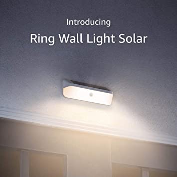 Introducing Ring Smart Lighting – Wall Light Solar, White (Ring Bridge required)